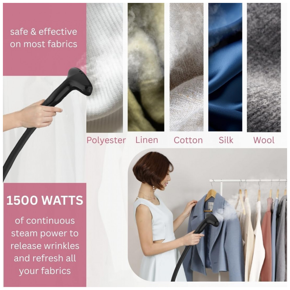 SALAV GS18DJ: Passadeira,Steamer e Vaporizador de Roupas Vertical com Rodas para Movimentação Fácil, - Imagem 2
