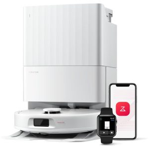 Roborock Qrevo Series: Aspirador Robô e Mopa 8000Pa Escova Antienrosco Navegação Inteligente Estação de Carregamento Tudo-em-Um Mops