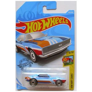 Hot Wheels 2019 Treasure Hunt - Carrinho de Metal Hw Art Cars 9/10 67 Camaro