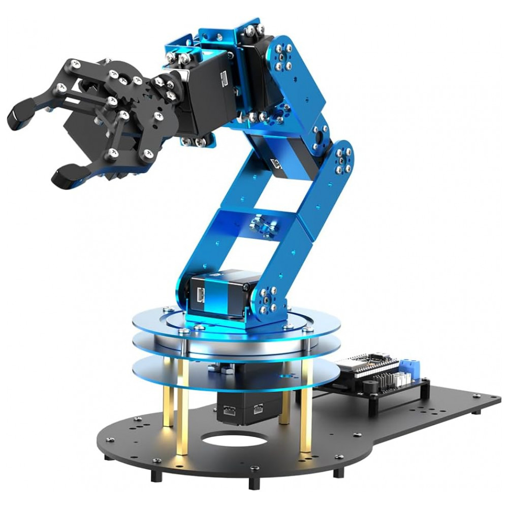 Hiwonder JetAuto Pro – Robô Carro com Braço Robótico 6DOF, Câmera 3D e Lidar TOF – Kit Educacional ROS2 com Suporte a ChatGPT e Navegação Autônoma