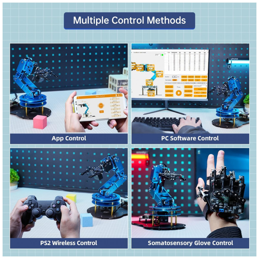 Hiwonder JetAuto Pro – Robô Carro com Braço Robótico 6DOF, Câmera 3D e Lidar TOF – Kit Educacional ROS2 com Suporte a ChatGPT e Navegação Autônoma - Imagem 5
