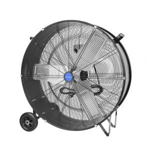 Ventilador Industrial de Tambor NORTHSKY 76 cm Preto Alta Velocidade 10500 CFM 2 Velocidades Rodas de 13 cm 110V