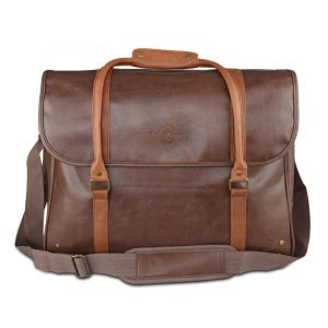 Freshore Bolsa Térmica Para Transporte de Vinhos de Couro Sintético até 6 Garrafas Marom Escuro