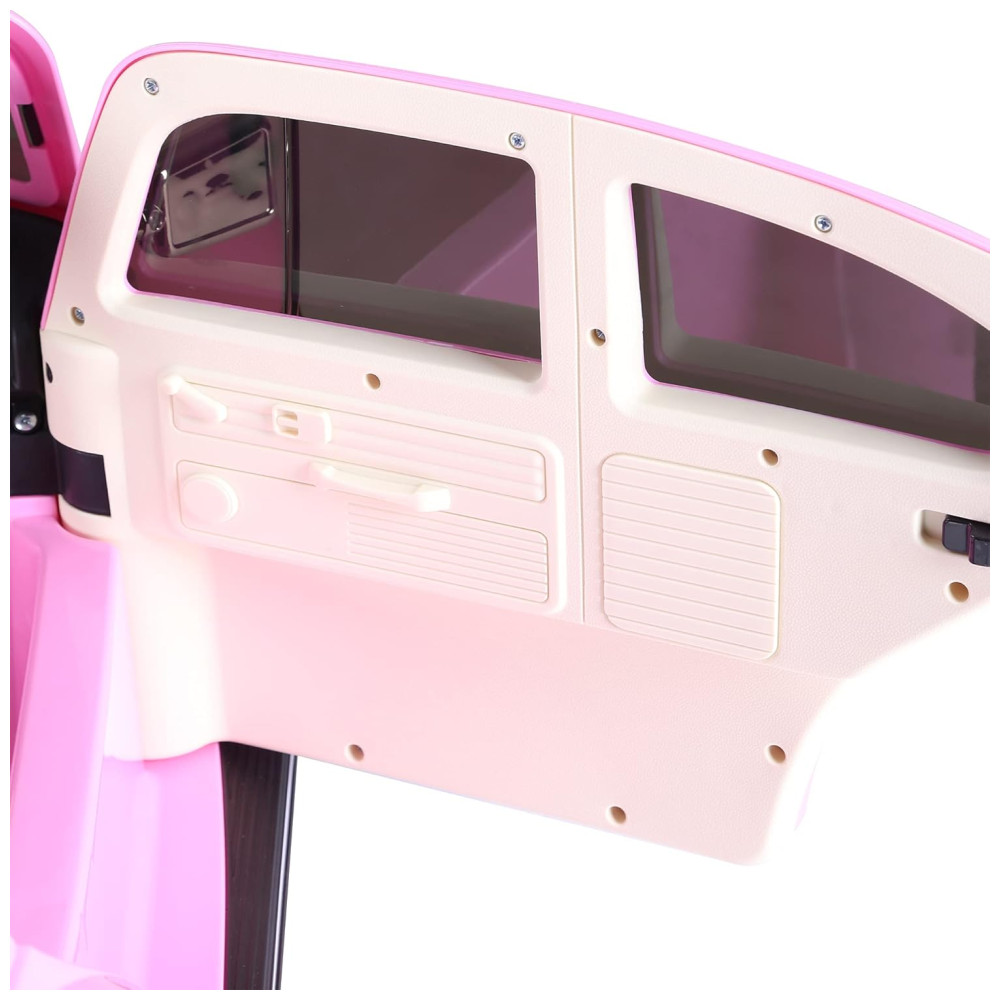 Aosom Carro Carrinho Elétrico 1 Assento 6V com Luzes de LED e Controle Remoto Rosa - Imagem 9