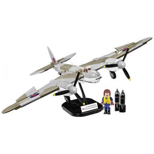 Kit de Construção Avião Havilland DH.98 Mosquito Plane com 710 Peças COBI Cinza