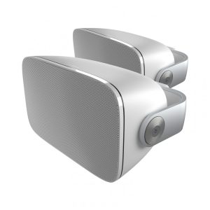 Caixas de som externas Bowers & Wilkins AM-1 brancas 100W par passivo tweeter alumínio e woofer 13 cm