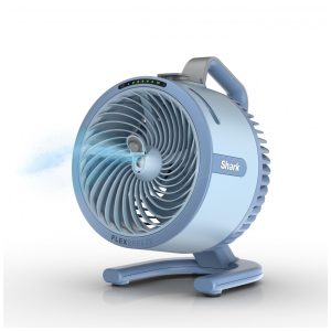 Ventilador portátil Shark FlexBreeze HydroGo Pro Sky 5 velocidades névoa evaporativa dry-touch uso interno e externo 110V