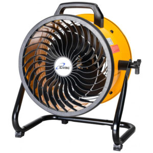Ventilador iLiving ILG8TF12-DC Amarelo 305 cm 3 Velocidades Baixo Ruído 1139 CFM Motor 54W Portátil Piso/Parede Voltagem 110V