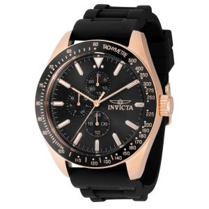 Relógio Masculino com Pulseira de Silicone Invicta Aviator Preto 38407
