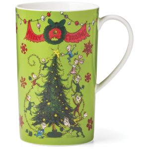 Caneca de 650mL Tema de Natal com Material de Porcelana e Designer Que Muda de Cor com a Temperatura LENOX 896339 Verde