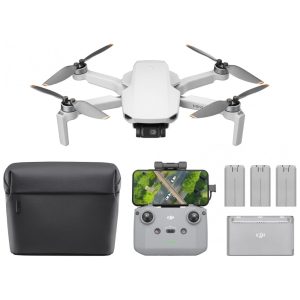 Combo DJI Mini 4K Fly More Drone com Câmera 4K UHD para Adultos Autonomia de Voo de até 93 Min Transmissão de Vídeo 10km e Recursos Avançados