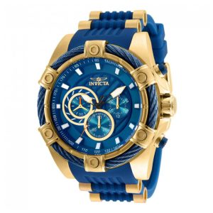 Relgio Masculino Bolt - 52mm. Ouro. Azul 25527 Invicta