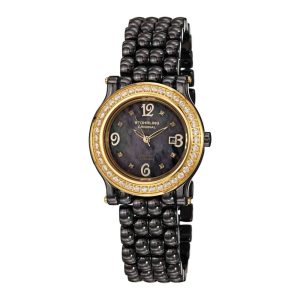 Relógio Fusão 955 35mm com mostrador preto e pulseira de cerâmica preta - Stuhrling.