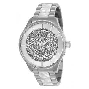 Relógio Feminino Invicta Angel 40mm de Aço Branco 24667