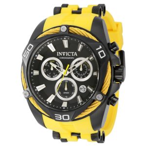 Relgio masculino Bolt Swiss Ronda Z60 FE calibre - 50 mm. Preto. Amarelo 43767 Invicta