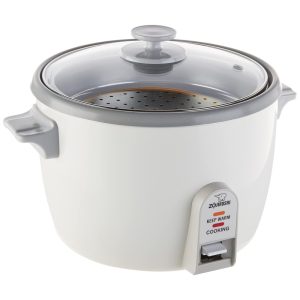 Panela de Arroz Elétrica 2.4L com Função Manter Aquecido 600W Branca 110v ZOJIRUSHI NHS 18 Branco