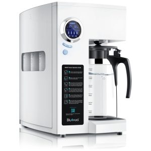 Filtro de Água de Bancada sem Instalação 17L com Sistema de Osmose Reversa de 4 Estágios e Filtragem RO 110V Bluevua RO100ROPOT Branco