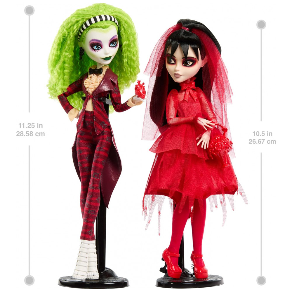 Monster High Skullector Beetlejuice & Lydia Deetz 2-Pack – Bonecas Colecionáveis - Imagem 2