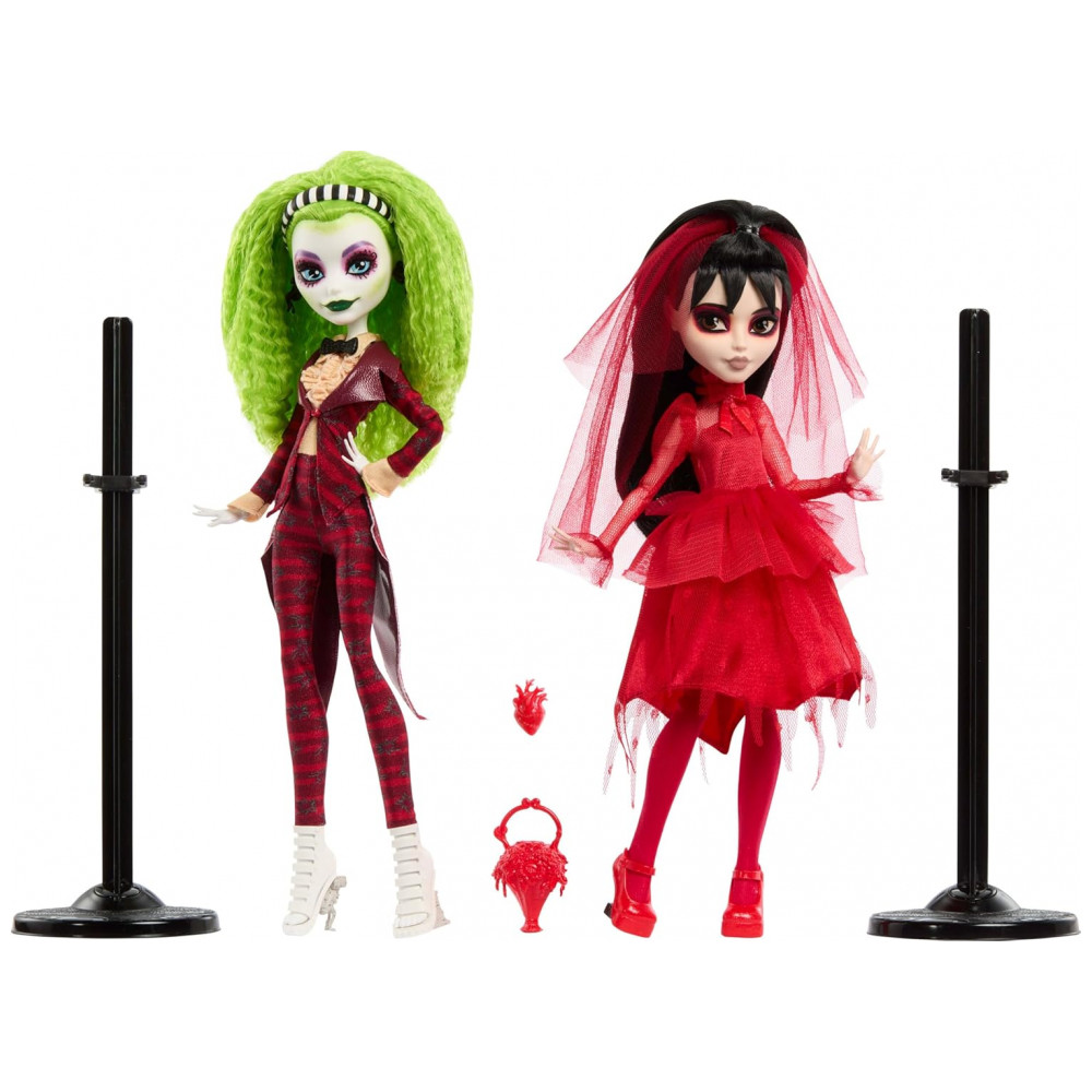 Monster High Skullector Beetlejuice & Lydia Deetz 2-Pack – Bonecas Colecionáveis - Imagem 6