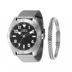 Relógio Masculino Invicta Specialty 45mm Aço com Pulseira Conjunto 48287