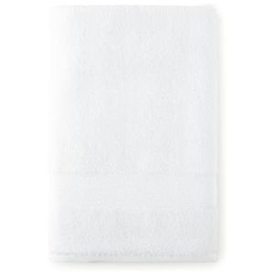 Jogo de Toalhas Macias Absorventes e Secagem Rápida com 6 Peças e Material 100% Algodão Turco de Fibra Longa Peacock Alley Branca