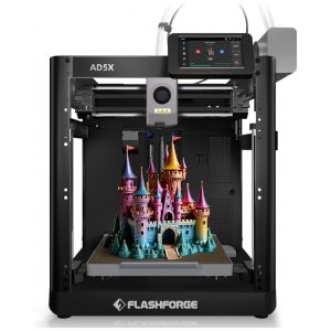 Impressora 3D FLASHFORGE AD5X Multicolorida com IFS Alta Velocidade de 600 mm/s Extrusora Direta de Alta Temperatura de 300 °C Nivelamento Automáti