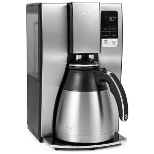 Cafeteira Elétrica Programável Reservatório 1.8L com Tela LCD 110v MR. COFFEE 2150023 Prateado