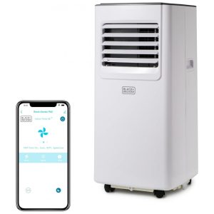 Ar-condicionado Portátil BLACK+DECKER 8.000 BTU 5.100 BTU SACC com Controle Remoto Wifi Ar Condicionado de 31 polegadas Ventilador Desumidificador