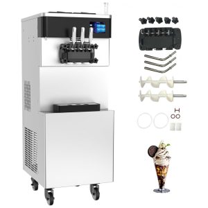 Máquina de Sorvete Soft Monosabor Comercial XPW Branco Alta Produção 45L Hopper 1000W 110V Modelo BQL-9200ST