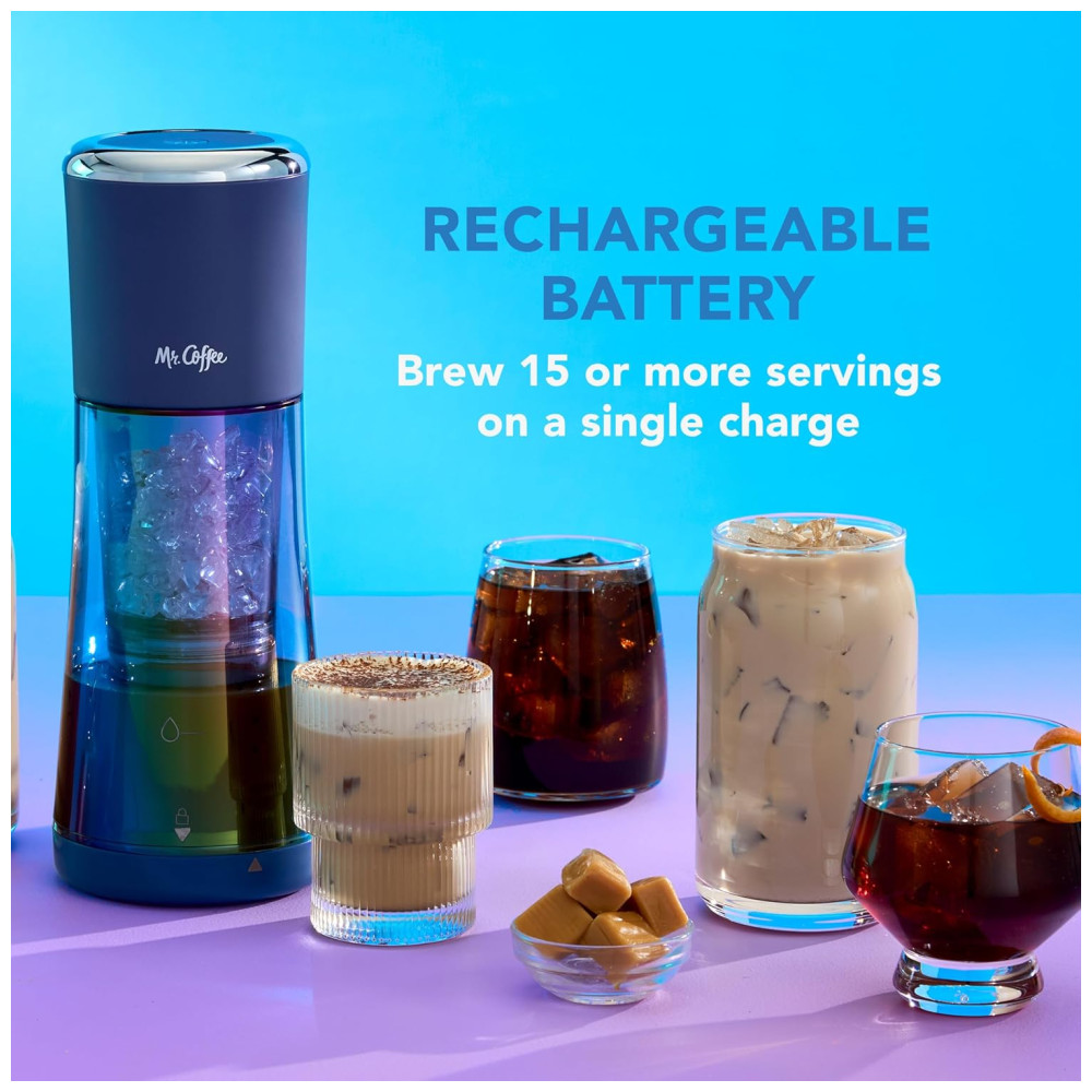 Máquina de Café Mr. Coffee® Express Cold Brew Máquina para Café Gelado em 10 Minutos Cor Índigo. - Imagem 6