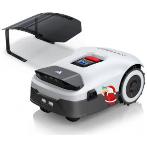 Robô Cortador de Grama ANTHBOT Genie3000 Cinza sem Fio Perimetral RTK+Visão 4 Câmeras para 3500 m² Mapeamento Automático 30 Zonas Evitação de Obstáculos Antifurto Inteligente Controle APP.