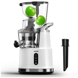 Centrífuga de Frutas com Bocal Largo e Alto Rendimento Aço Inoxidável 110V 200W SiFENE Branco