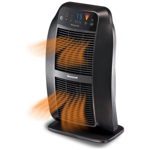 Aquecedor Elétrico de Cerâmica com Controle Digitais e Termostato Programável 110V 1500W HONEYWELL HCE840B Preto