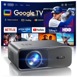 Projetor Inteligente Oficial Google TVSmart 4K Wi-Fi Bluetooth WIMIUS G1 Cinza