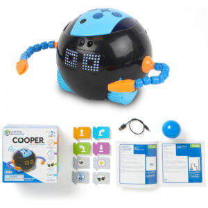 Learning Resources Cooper o Robô STEM - Codificação para Crianças, Brinquedos Educacionais, Robótica, Programação Montessori