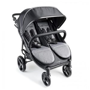 Carrinho de Bebê Duplo com Assentos Reclináveis Para Até 36 KG Gaggle Cinza