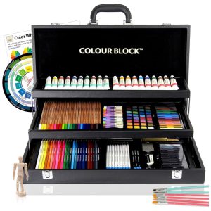Lápis de Cor Profissional 181pcs Grafite Tintas Aquarela COLOUR BLOCK