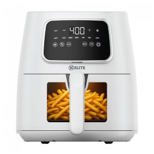 Fritadeira Elétrica Air Fryer Kitchen Elite branca 55L Digital 7 em 1 1500W 110V