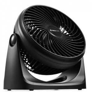 Ventilador Circulador Turbo NEXAIR Preto 18 cm 3 Velocidades Alcance 76 m Inclinação 90° 35W Certificação ETL Modelo NF006-BK8 110V