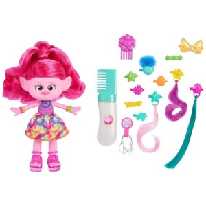 Boneca Trolls Poppy Queen Hair Tastic com 15 Acessórios Mattel