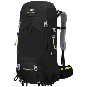 N NEVO RHINO Mochila de Acampamento Camping 60L Impermeável Preta