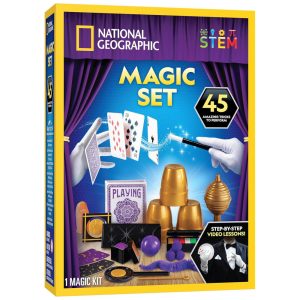 Kit de Mágica National Geographic Kids - 45 Truques de Mágica para Crianças com Instruções em Vídeo Passo a Passo de Cada TruqueBlue Marble