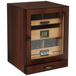 Umidor de Luxo Luca com Cedro Espesso Controle de Umidade e Higrômetro Digital - Marca CASE ELEGANCE