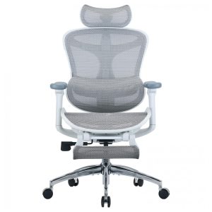 Cadeira Ergonômica SIHOO Doro C300 com Apoio para Pés Apoios de Braço 3D Ultra Suaves Suporte Lombar Dinâmico Encosto Ajustável Giratória para Escritório em Casa Grande e Alta (Cinza)