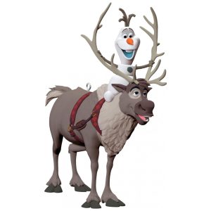 Enfeite de Natal Hallmark Keepsake Disney Frozen Olaf e Sven em Plástico Multicolorido 4 x 89 x 82 cm