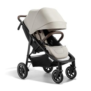 Carrinho de Bebê com Assento Reclinável Pneus de Borracha e Suspensão Baby Jogger Marfim Fosco