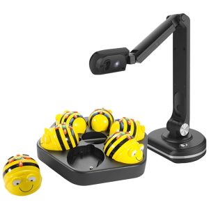 Kit 6 Robôs Programáveis Bee Bots STEM + Estação de Conexão c/ Câmera Joyusing V500S 8MP Grátis - Ideal p/ Aprender CodificaçãoGeneric