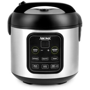 Panela Elétrica de Arroz 1 L 450W preta 110v AROMA HOUSEWARES ARC 994SB Preto