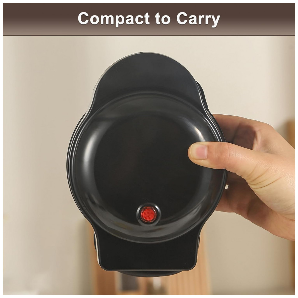 Mini Waffles Maker com 8 Placas Removíveis, 4 em 1 Mini Waffle Maker, Coração, Panqueca, Donut, Ferro de Waffle Antiaderente,UVFAST - Imagem 7