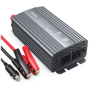 BESTEK Inversor de Potência Automotivo 500W c USB Duplo e 2 Tomadas